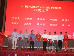 中國風(fēng)能產(chǎn)業(yè)杰出貢獻獎頒獎儀式